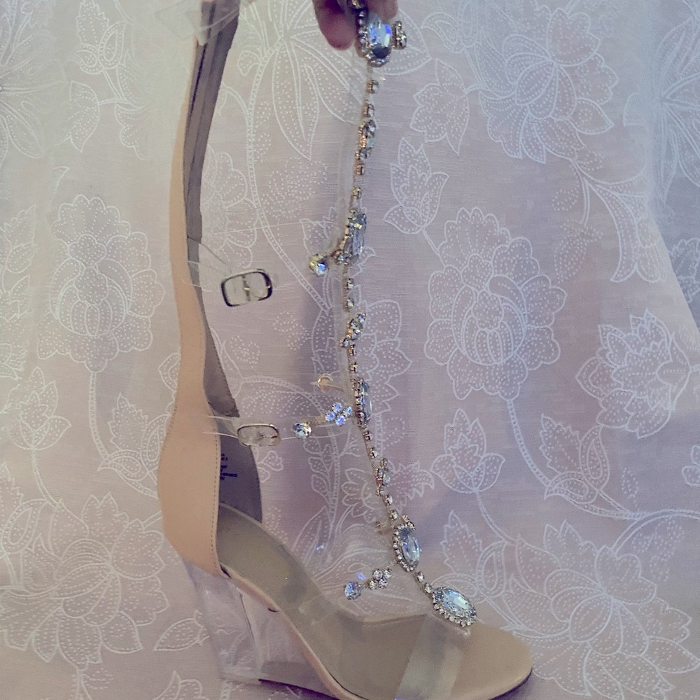 10 Wedges With Gems All Over Knee Height - image 1